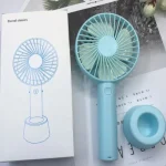 Mini Portable Fan Rechargeable Hand Fan USB  Cooling Fan 3 Speed Battery Fan Price in Bangladesh | 1001